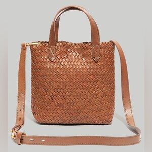Madewell The Small Transport Crossbody: Woven Leather Edition